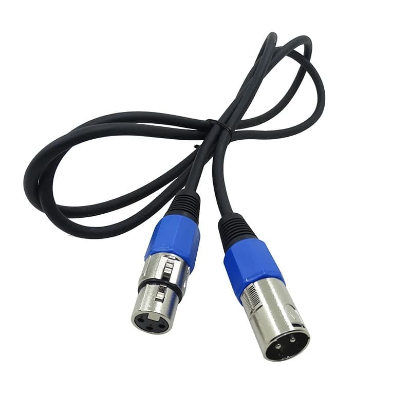 XLR Signal Copper Cable with Male and Female Connectors - Professional Event Lighting