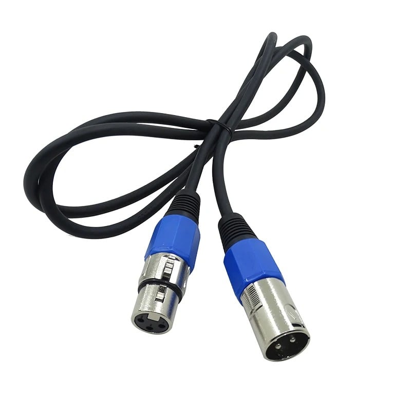 XLR Signal Copper Cable with Male and Female Connectors